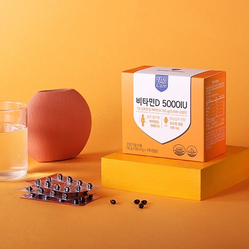 비타민D 5000IU (100mg x 180캡슐)